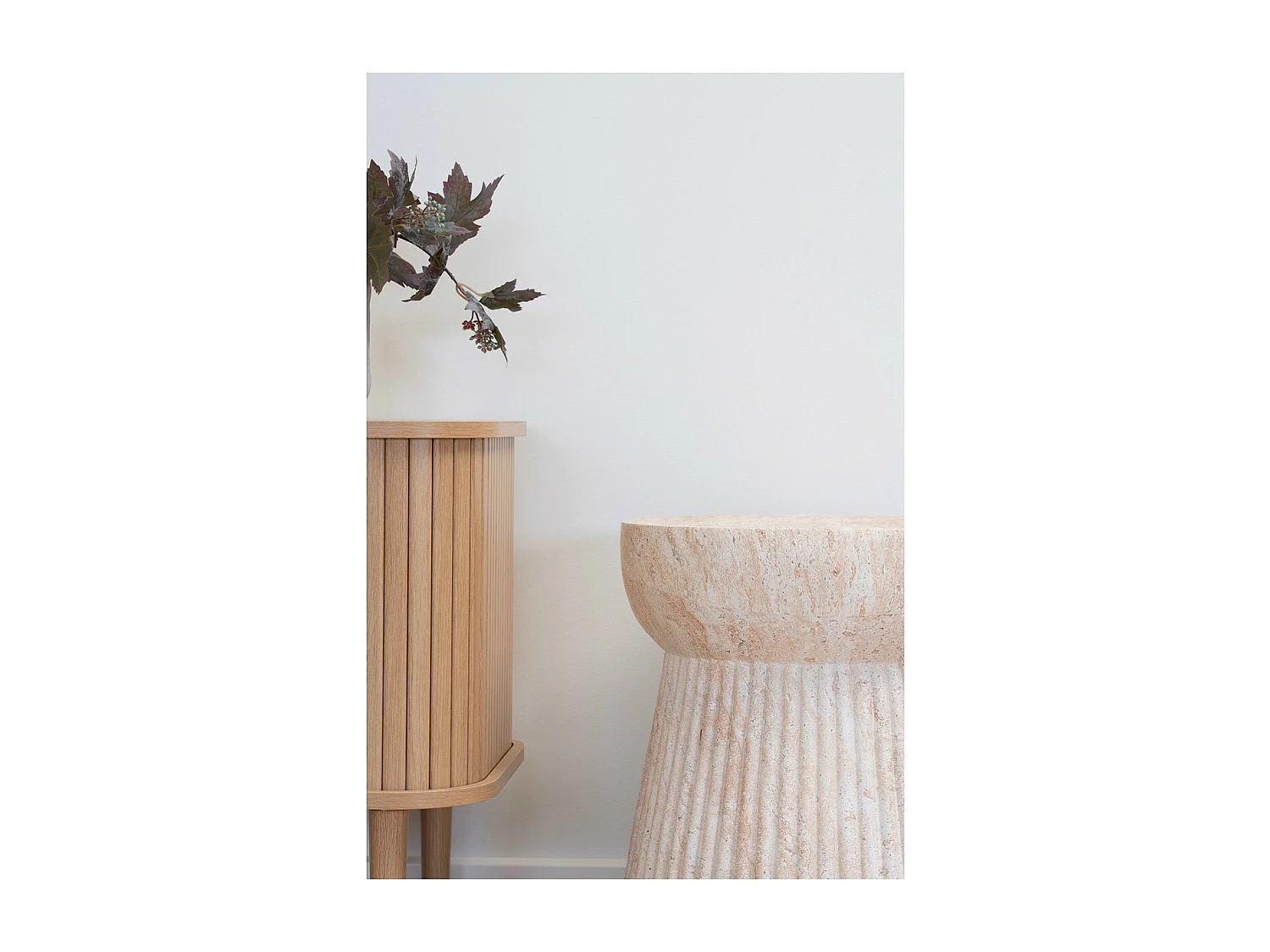 Table d'Appoint Bonn, Beige, 37x37x43 cm, Seven Design