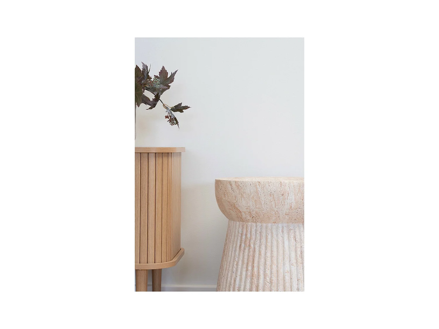 Tavolino Bonn, Beige, 37x37x43 cm, EPIKASA