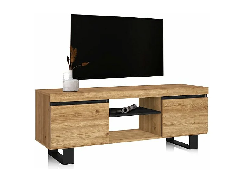Mueble TV Ebos UP 140 Roble Nude - Ceniza