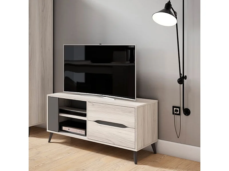 Mueble TV Lizz 110 Grayish - Antracita