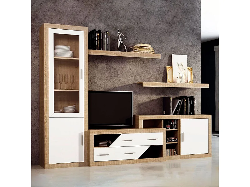 Vitrina Nuka 2 puertas Cambria - Blanco