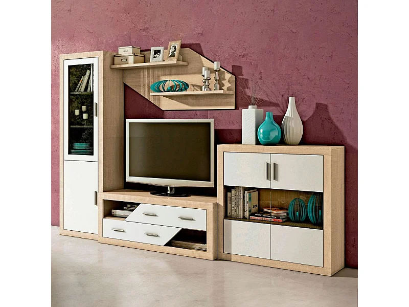 Vitrina Nuka 2 puertas Cambria - Blanco