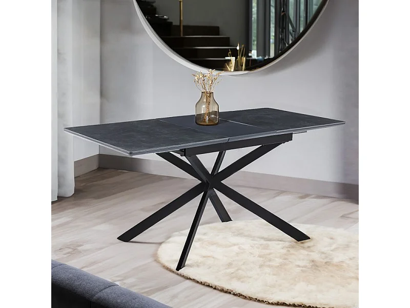 Mesa de comedor extensible Onix Negro