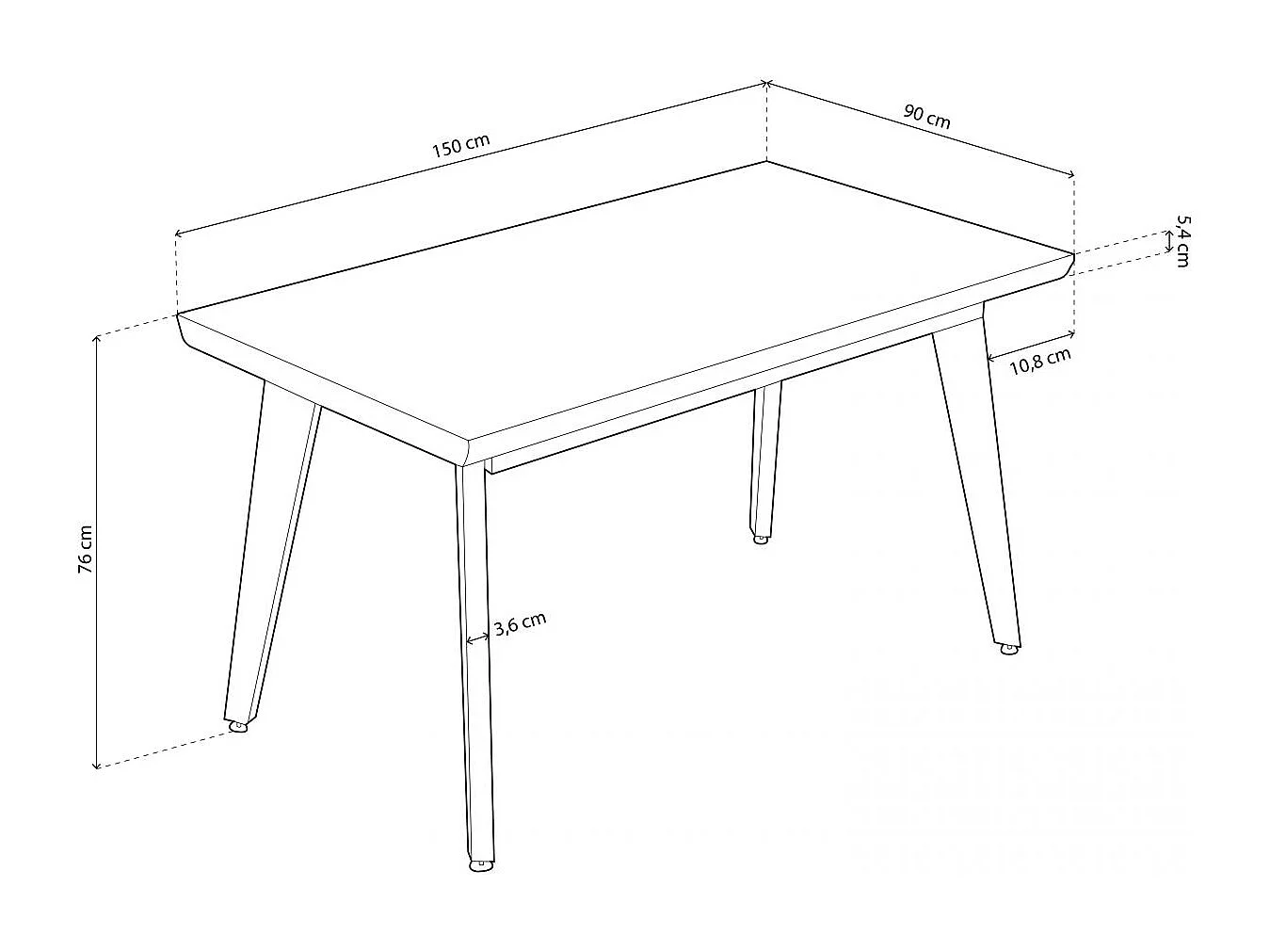 Mesa de jantar Kay Roble Honey