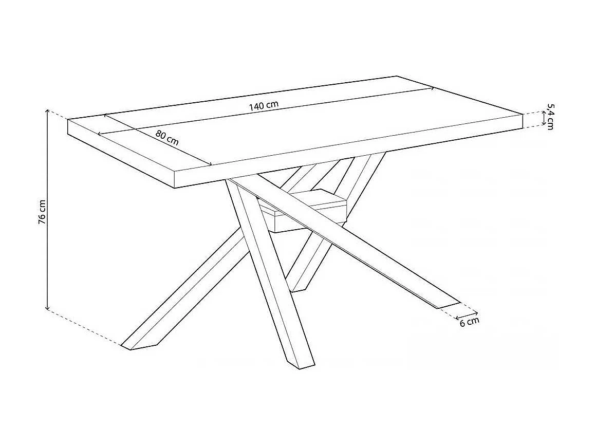 Mesa de jantar Xena 140
