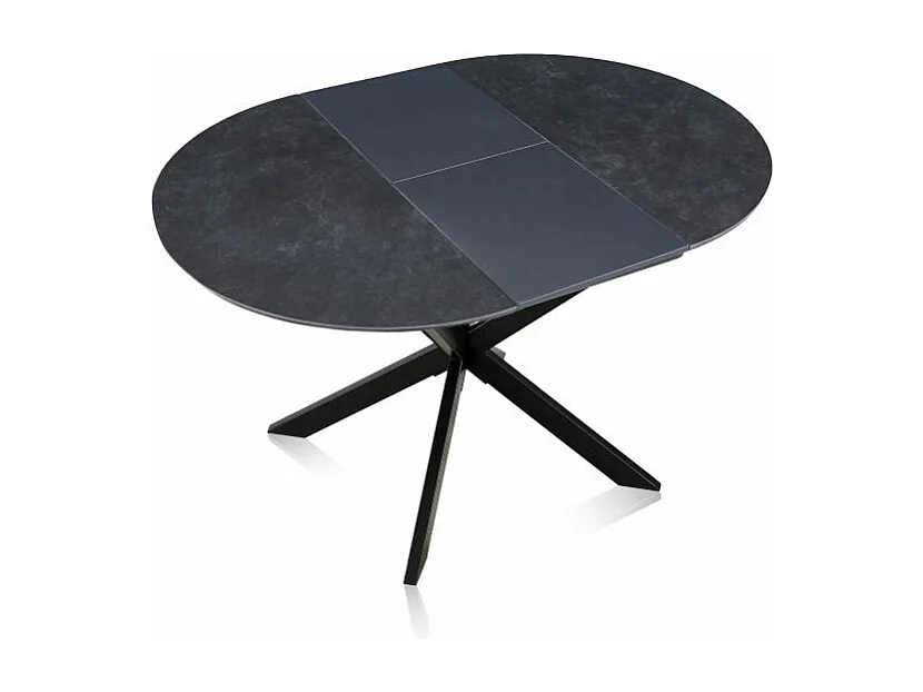Mesa redonda extensible Onix Negro