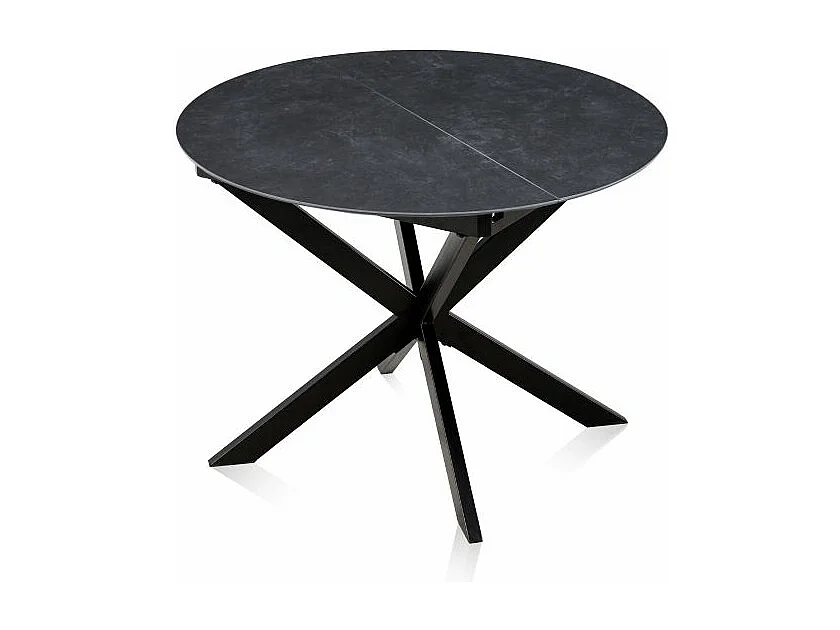 Mesa redonda extensible Onix Negro