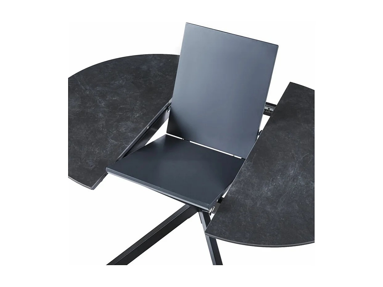 Mesa redonda extensible Onix Negro
