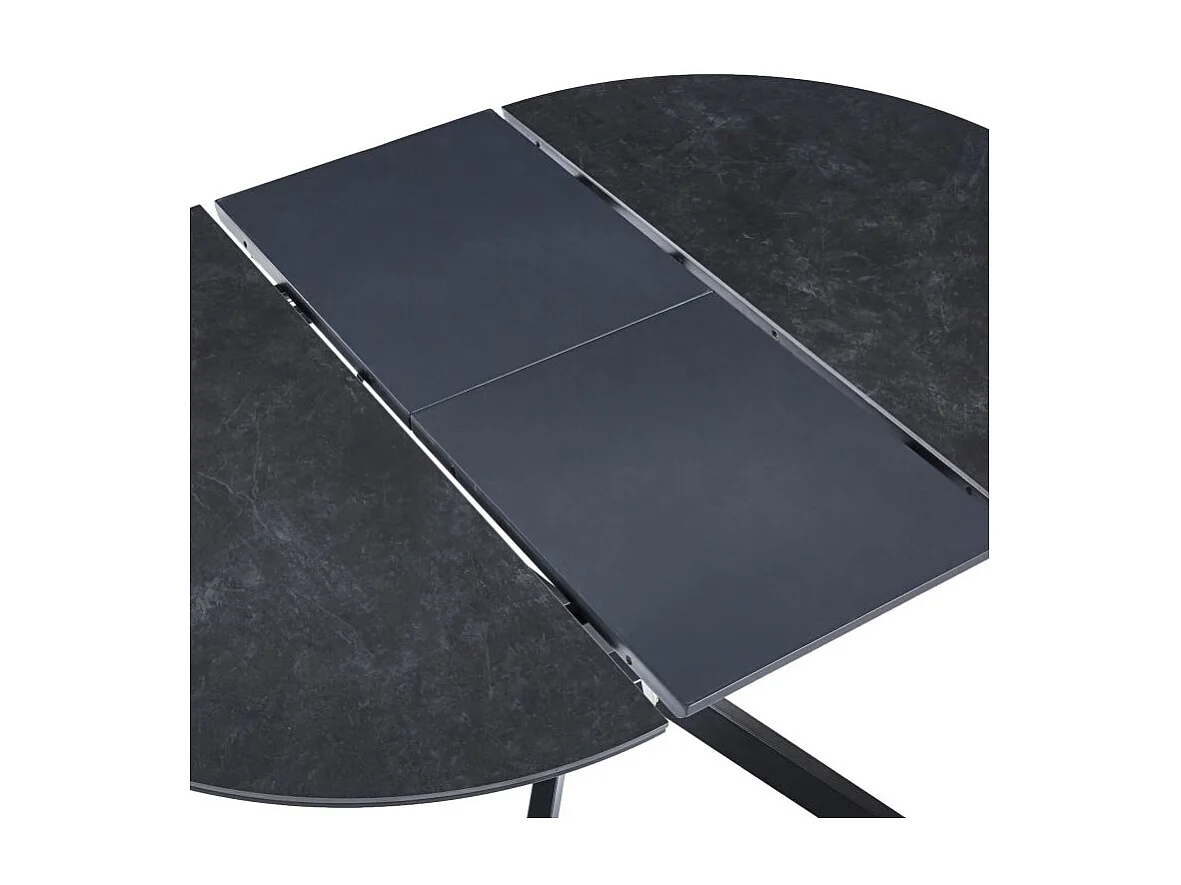 Mesa redonda extensible Onix Negro
