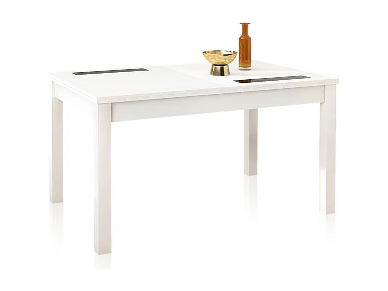 Mesa de comedor extensible Nuka Blanco