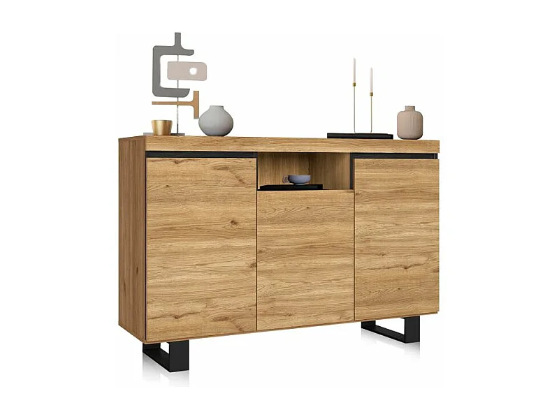 Aparador Ebos UP 140 Roble Nude - Ceniza