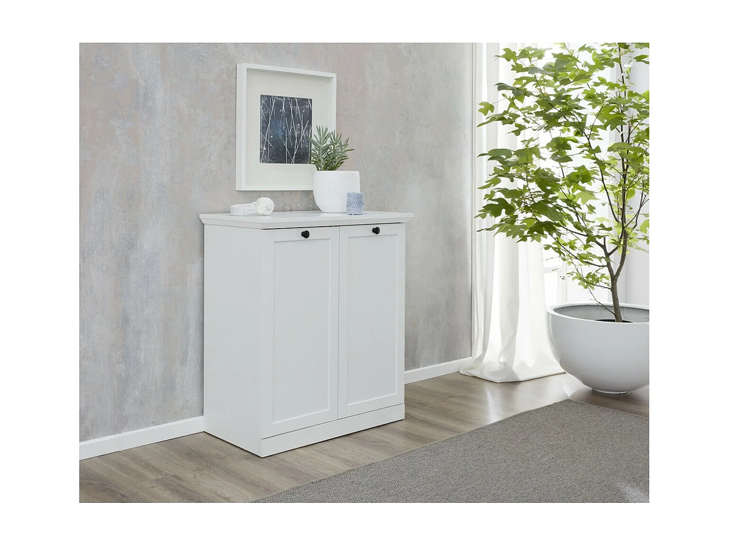 Dressoir Brandson, Wit, 81x88x41 cm, Seven Design