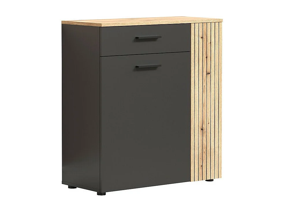 Dressoir Esteban, Antraciet, 80x88x36 cm, EPIKASA