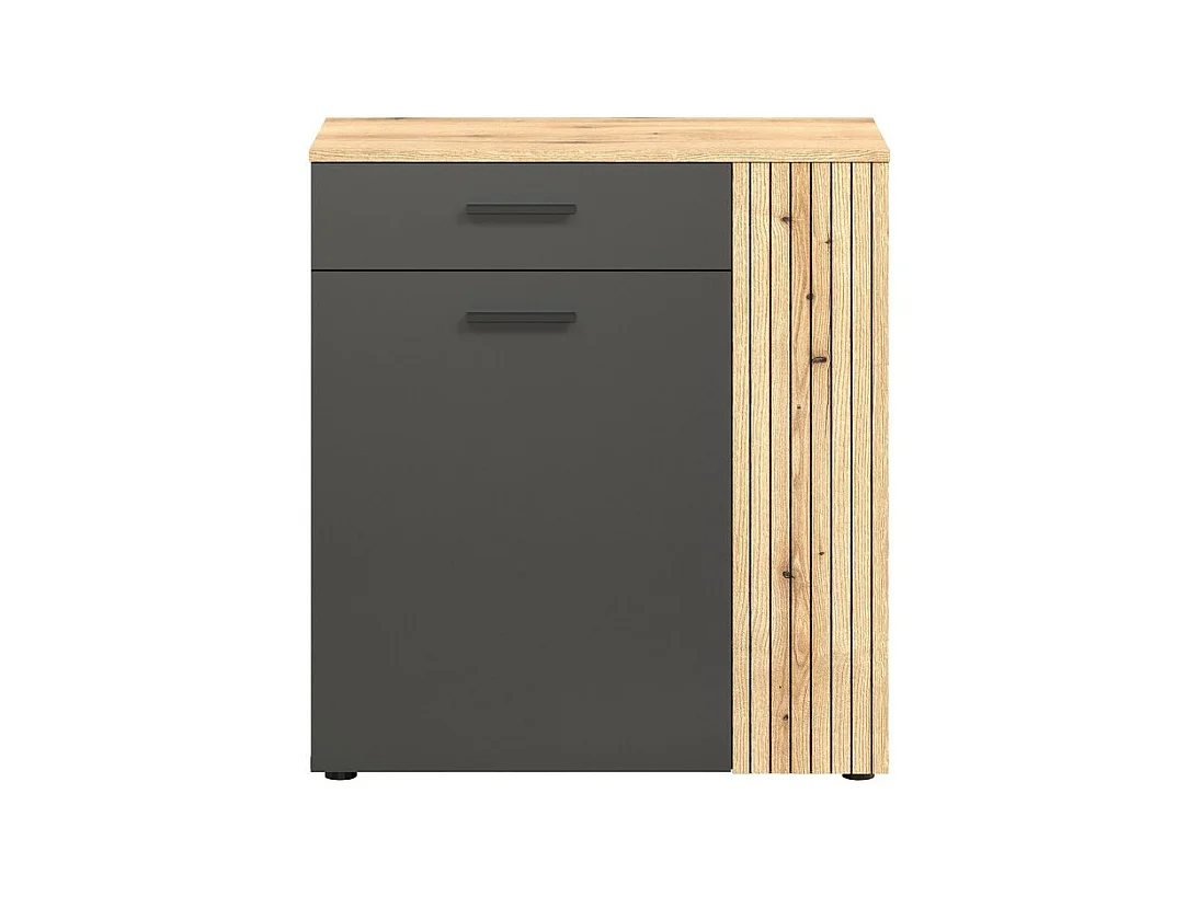 Dressoir Esteban, Antraciet, 80x88x36 cm, EPIKASA