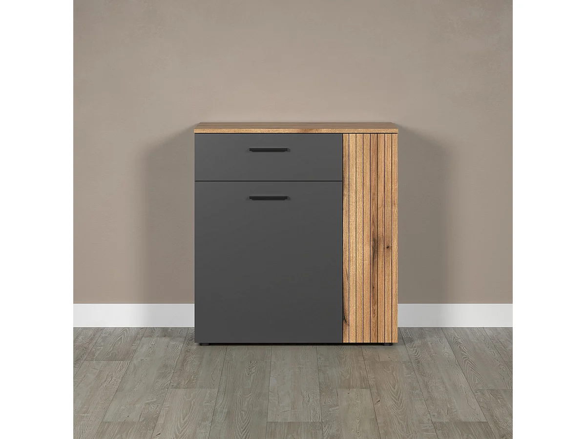 Buffet Esteban, Anthracite, 80x86x38 cm, Seven Design