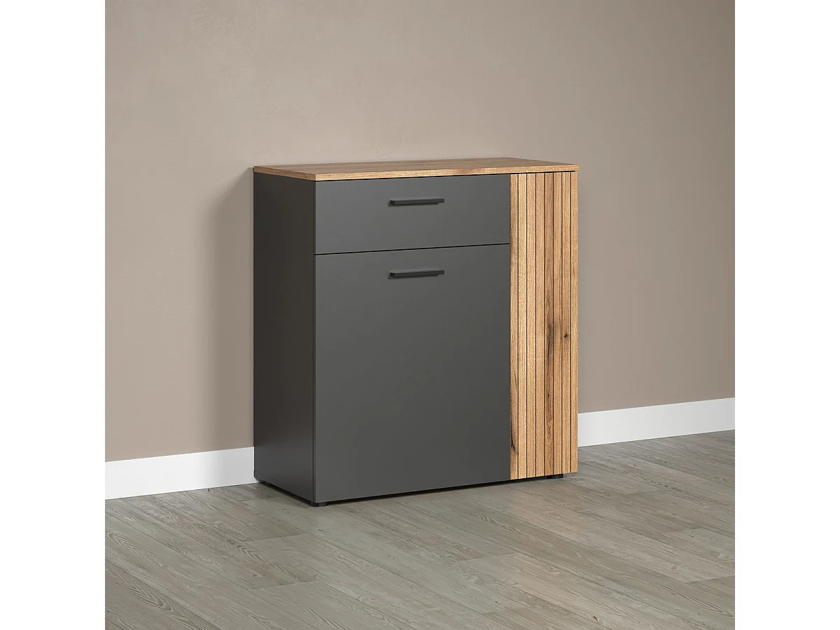 Buffet Esteban, Anthracite, 80x86x38 cm, Seven Design