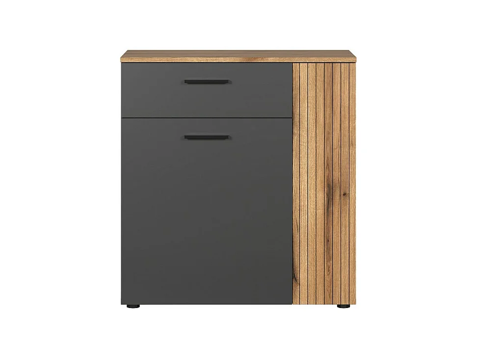 Dressoir Esteban, Antraciet, 80x86x38 cm, EPIKASA