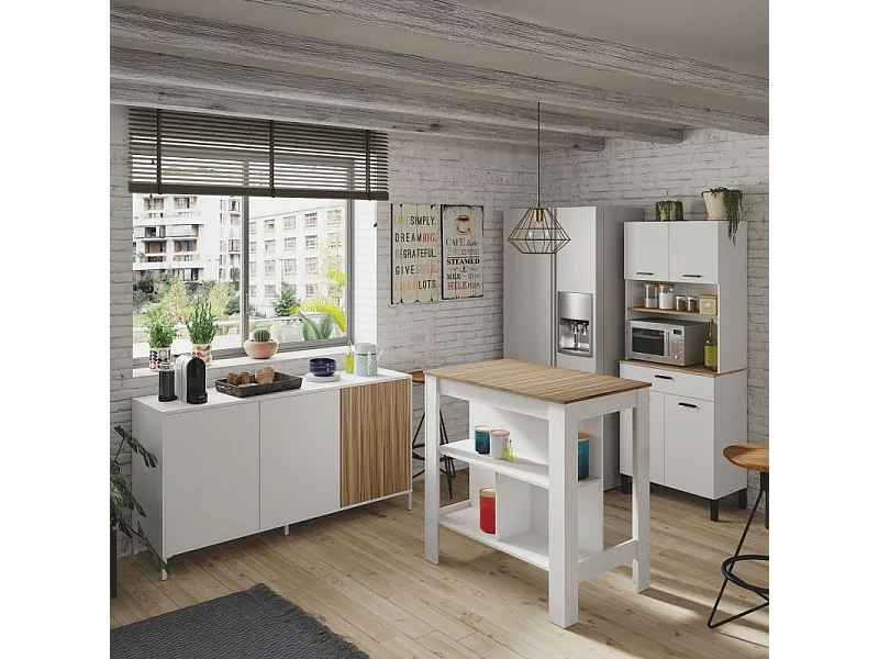 Aparador Nitza Blanco Artik (Blanco Mate) - Natur