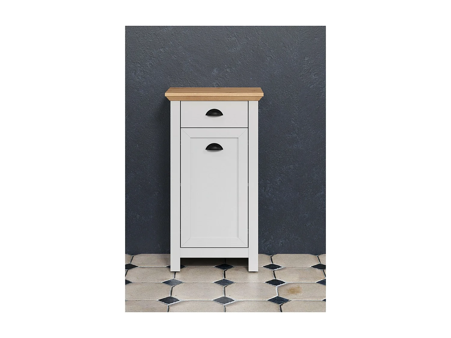 Armoire à Usages Multiples Landside, Blanc, 46x84x33 cm, Seven Design