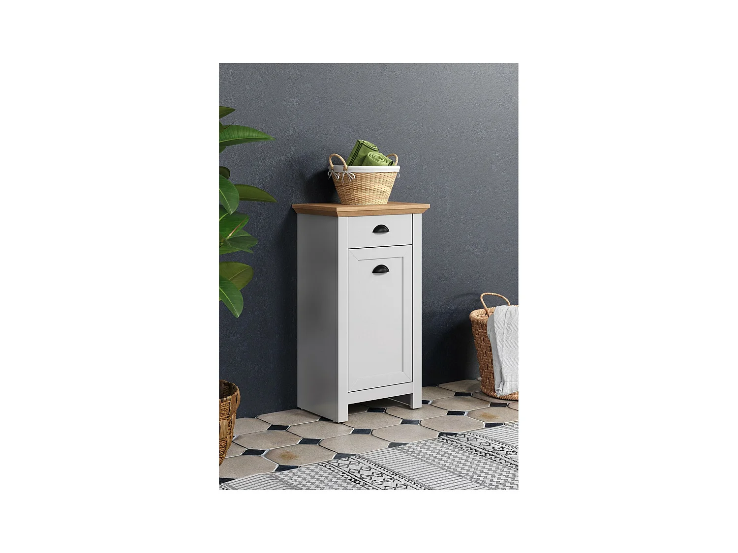 Armoire à Usages Multiples Landside, Blanc, 46x84x33 cm, EPIKASA