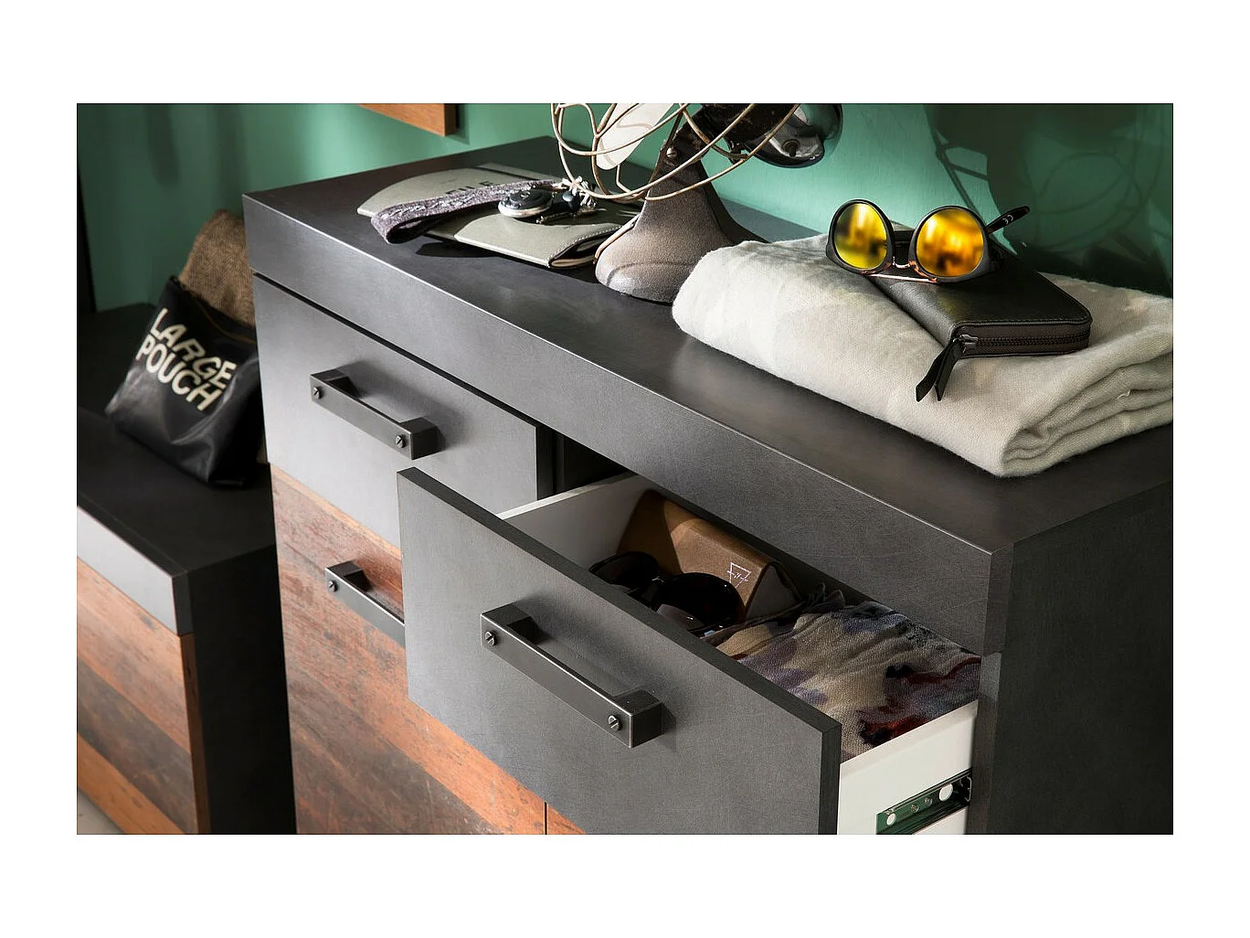 Credenza Indy, Marrone, 82x86x37 cm, EPIKASA