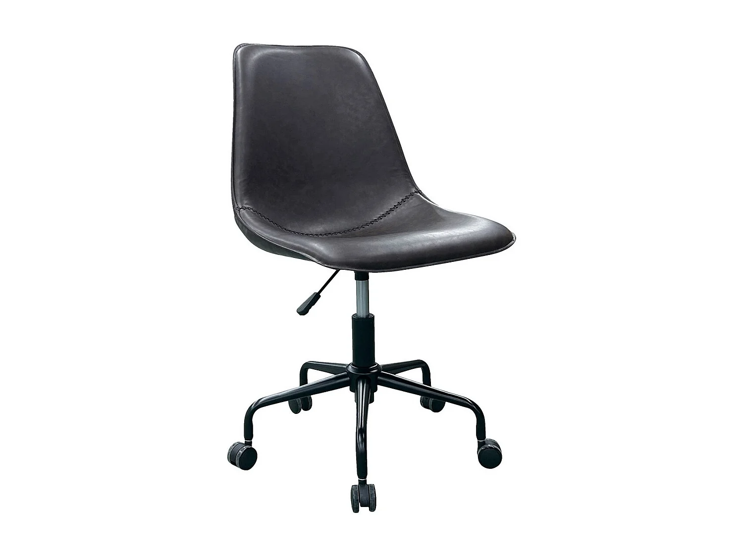 Chaise de Bureau Monaco, Marron, 48x56x93 cm, Seven Design