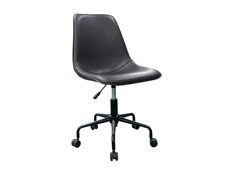 Krzesło do Biurka Mnich, Brązowy, 48x56x93 cm, Seven Design