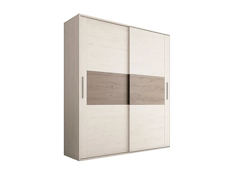 Armario 2 puertas correderas Uniq 180 Andersen Pino - Gris