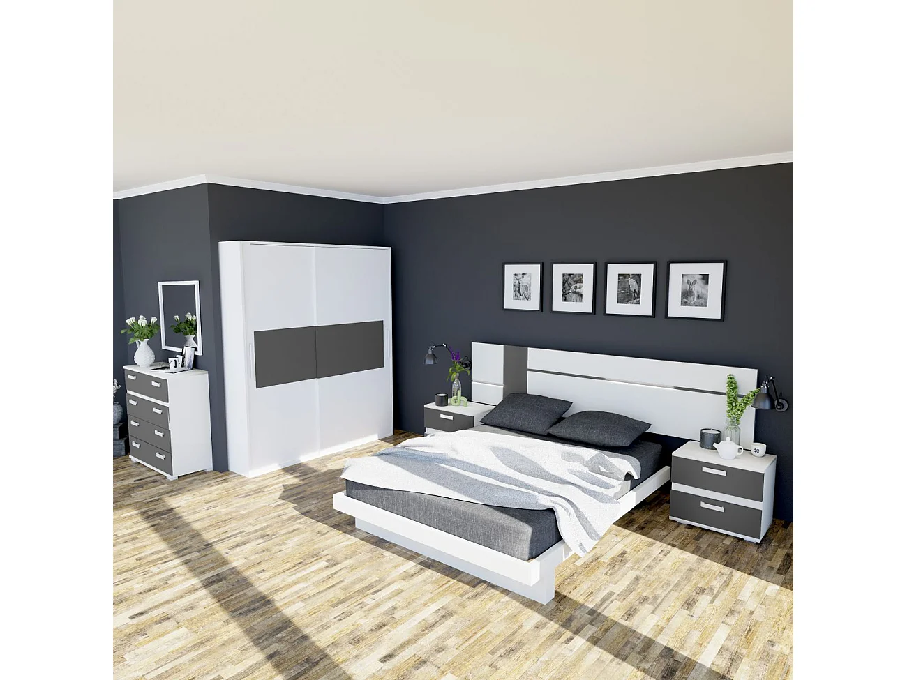 Roupeiro 2 portas de correr Uniq 180