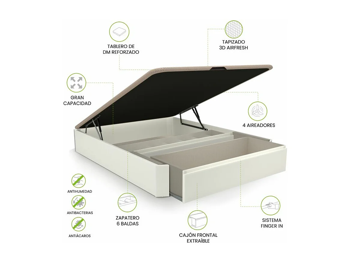 Canapé Luxury S-Max 3D Blanco