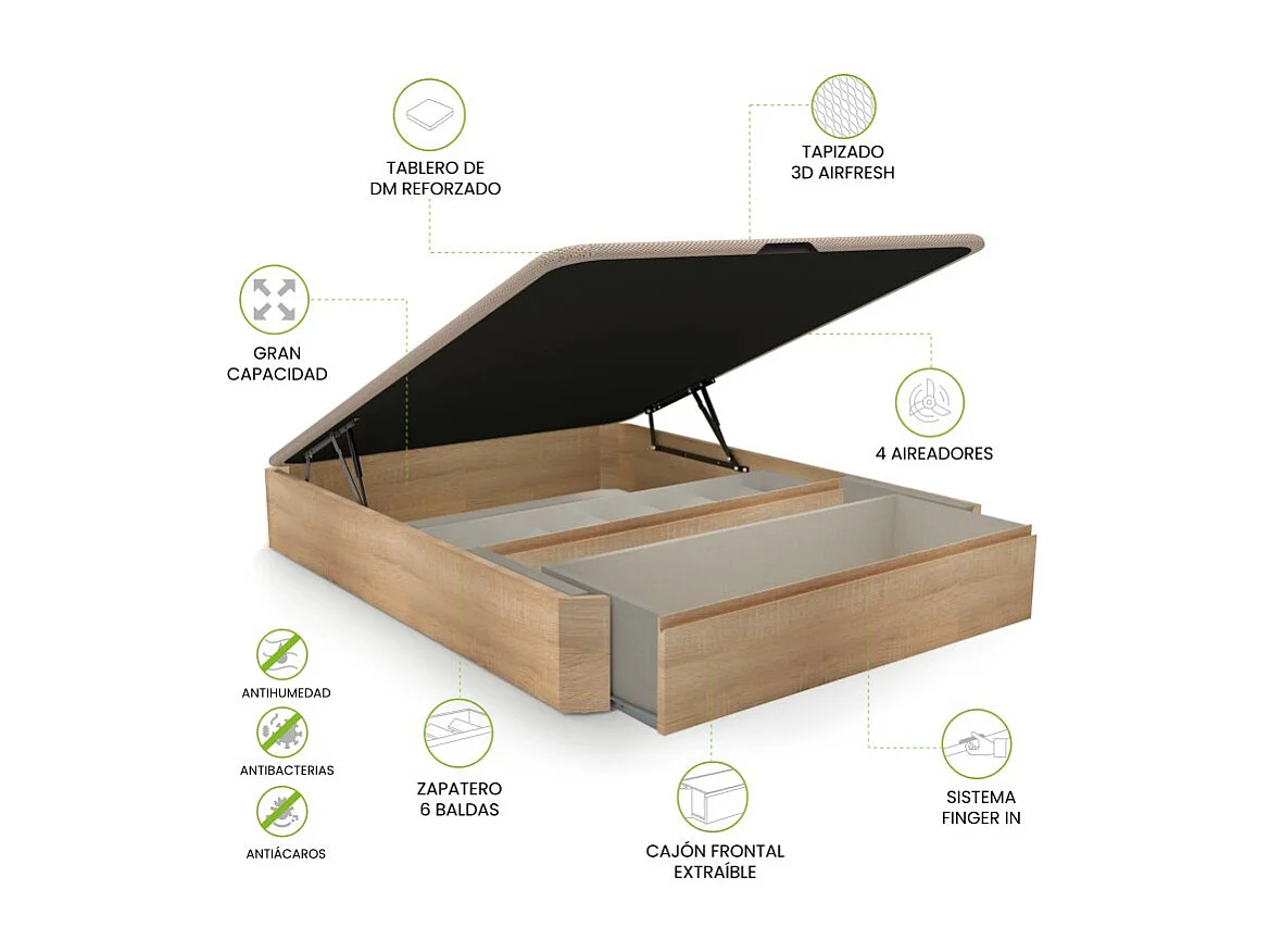 Canapé Luxury S-Max 3D Roble