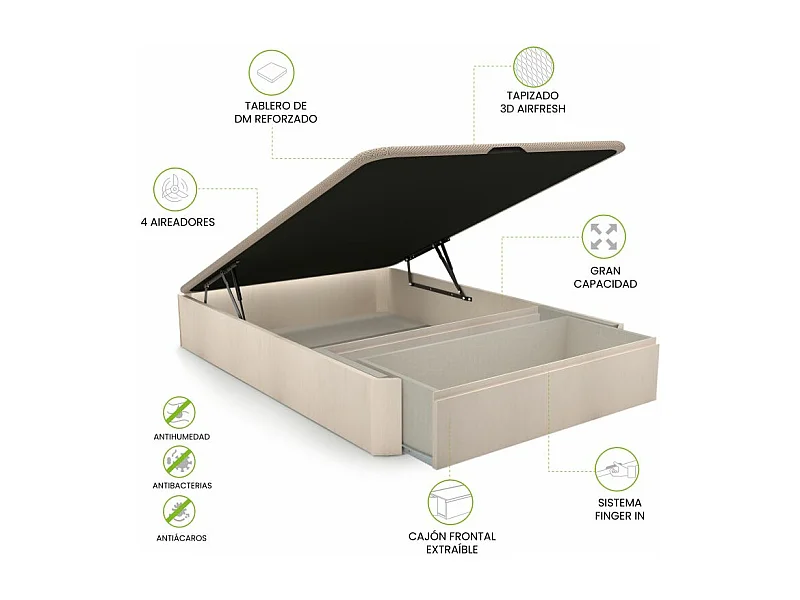 Canapé 135x190 Luxury Max 3D Artic Artic