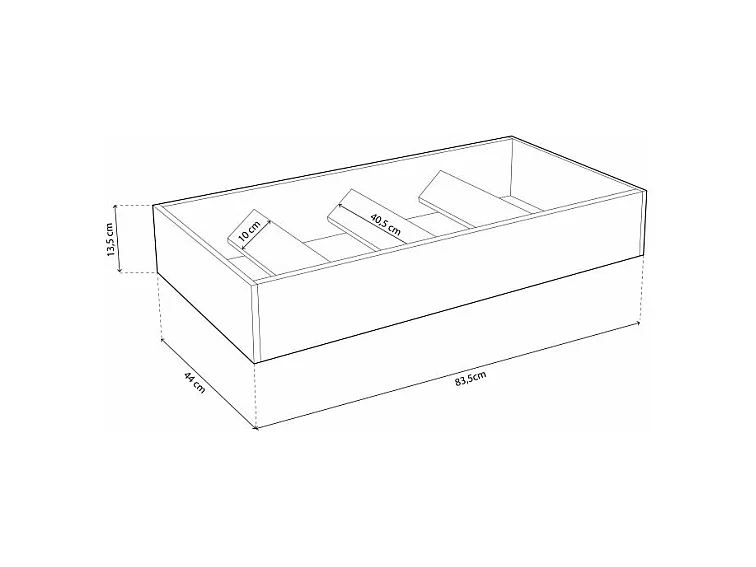 Zapatero canapé Luxury Textil grisáceo