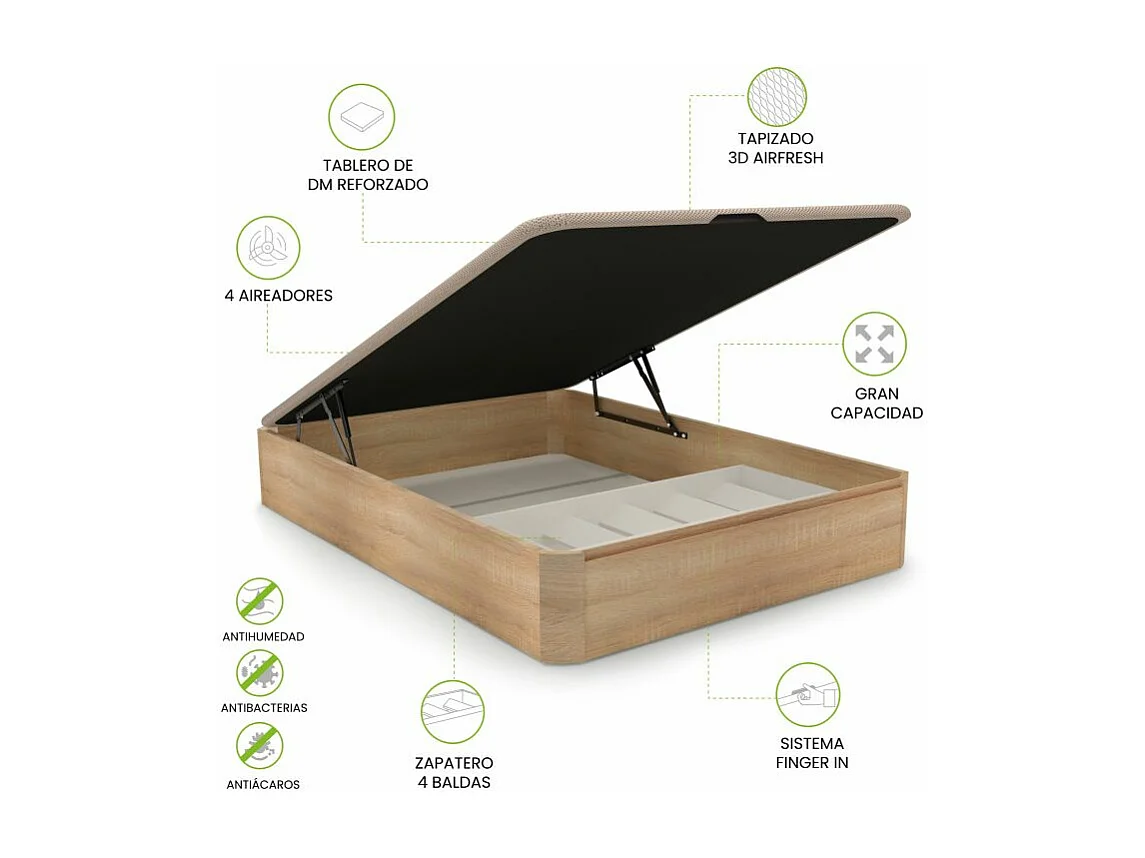 Canapé Luxury Plus 3D Roble