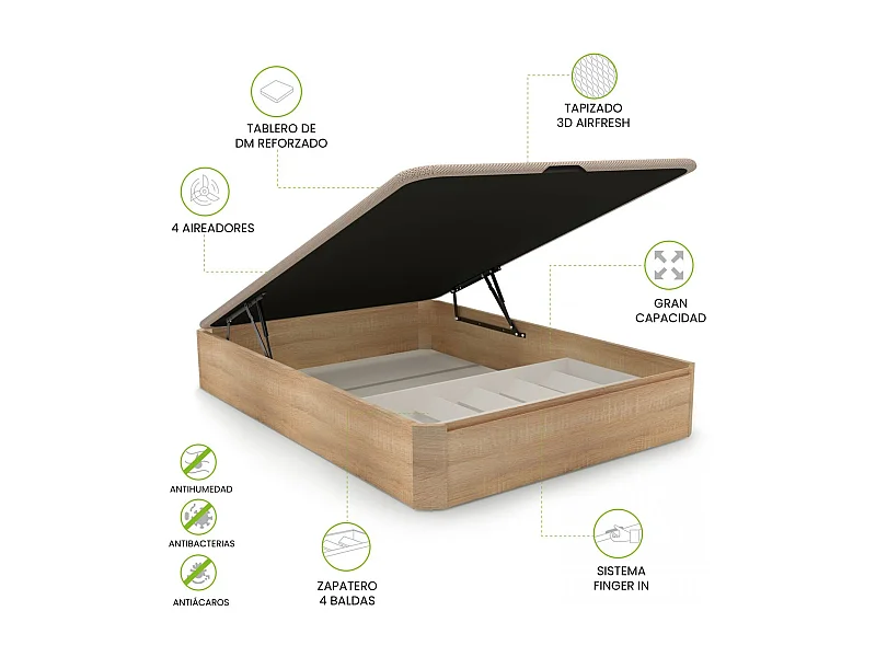 Canapé Luxury Plus 3D Roble