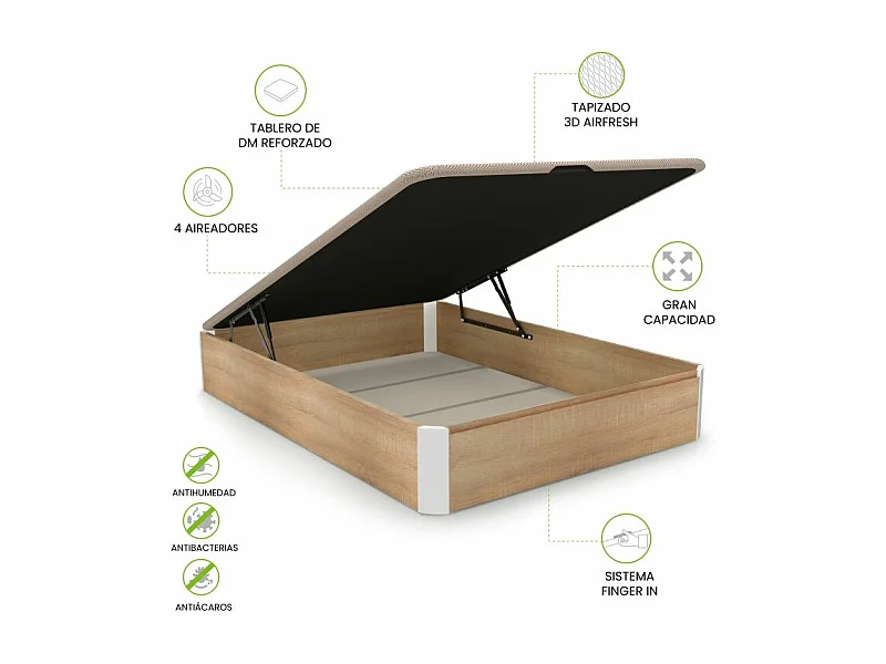 Canapé Luxury 3D Roble - Blanco