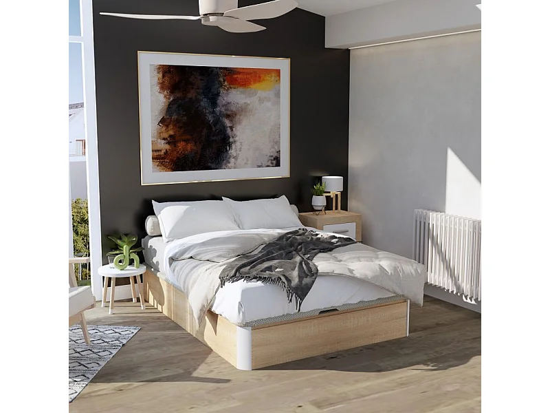 Canapé Luxury 3D Roble - Blanco