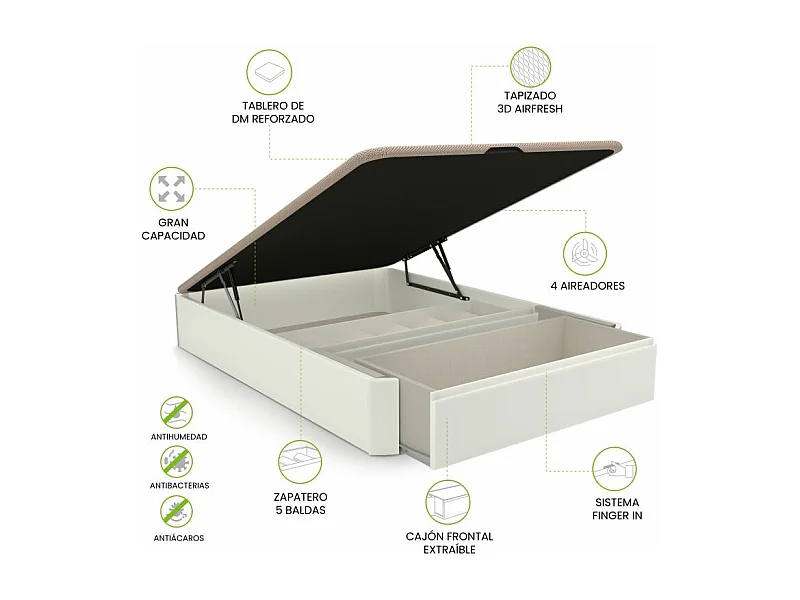 Canapé Luxury S-Max 3D Blanco