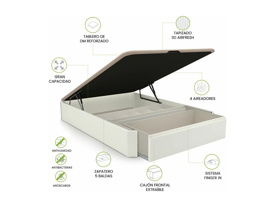 Canapé Luxury S-Max 3D Blanco