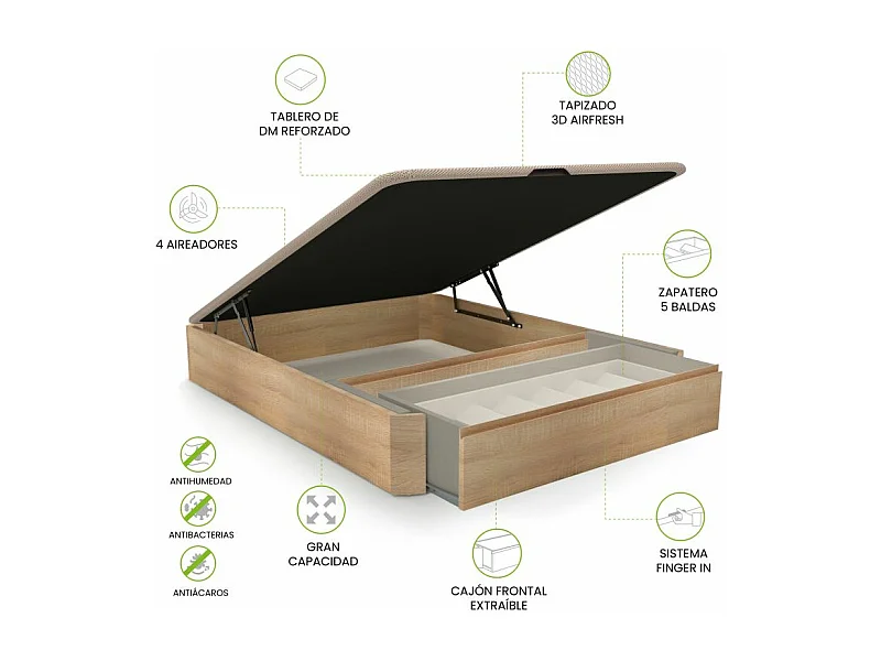 Canapé Luxury Premium 3D Roble