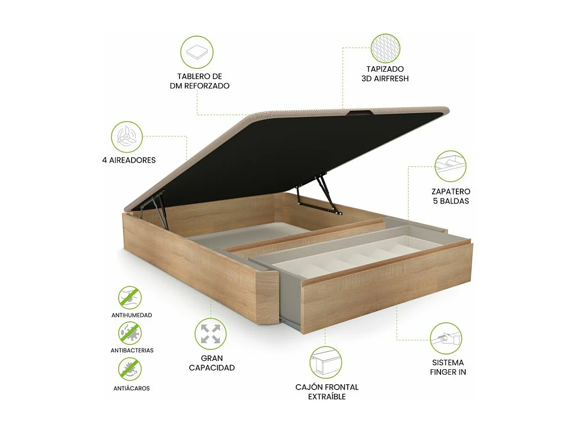 Canapé Luxury Premium 3D Roble