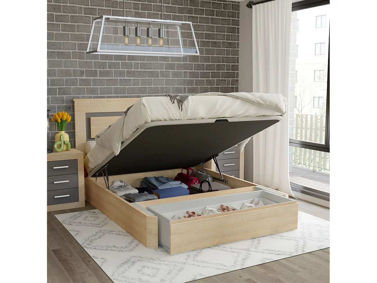 Canapé Luxury Premium 3D Roble