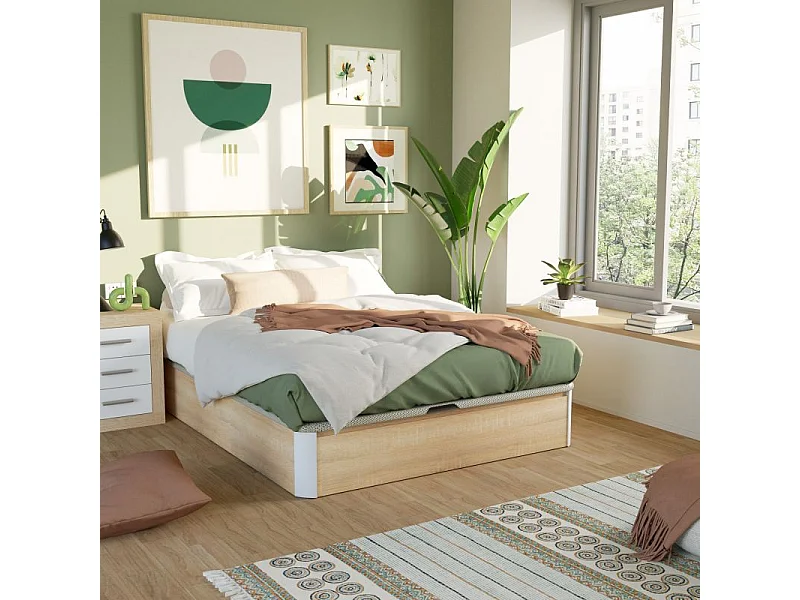 Canapé Luxury S-Max 3D Roble - Blanco