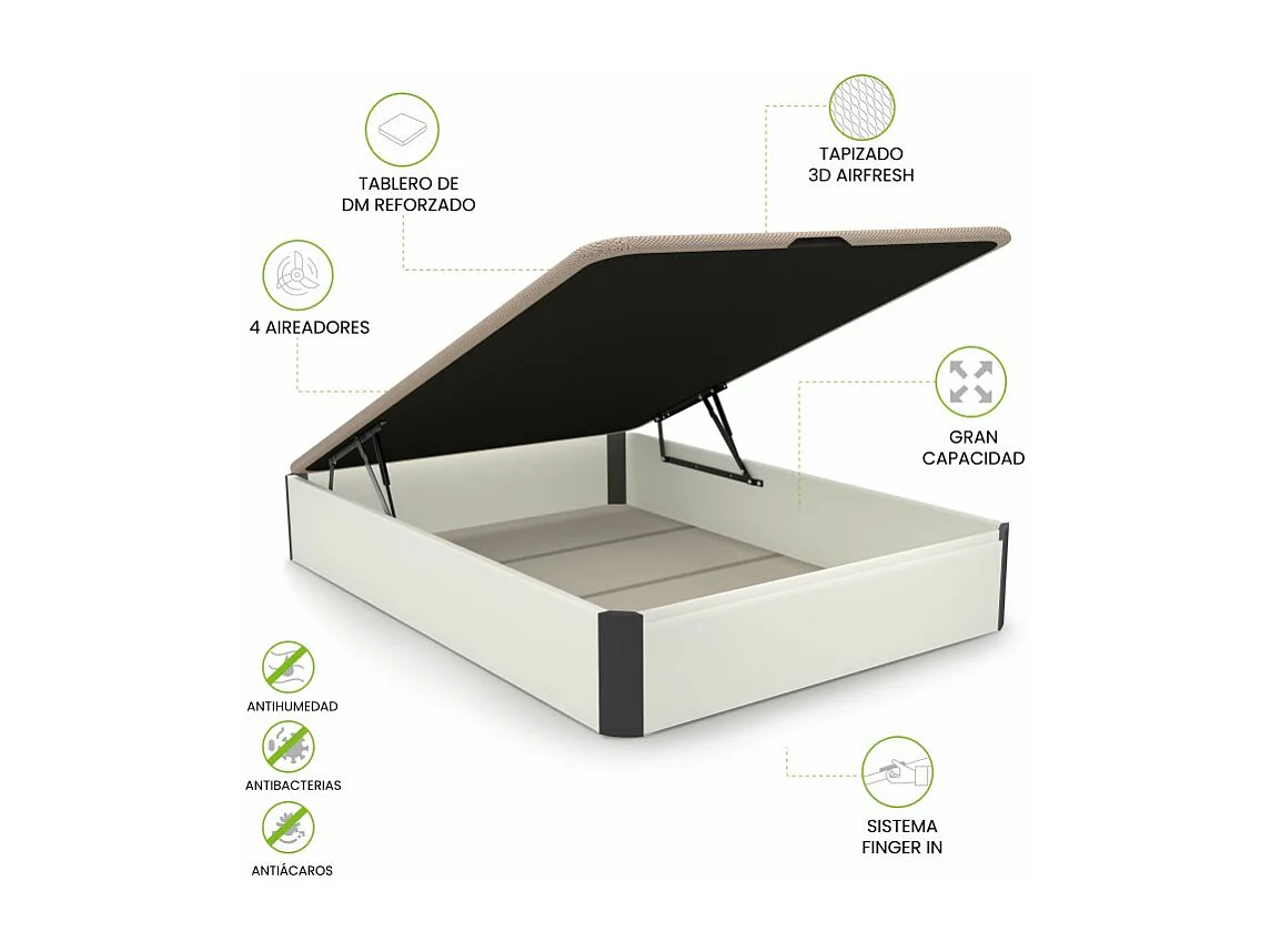 Canapé Luxury 3D Blanco - Grafito