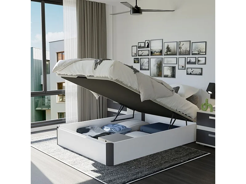 Canapé Luxury 3D Blanco - Grafito