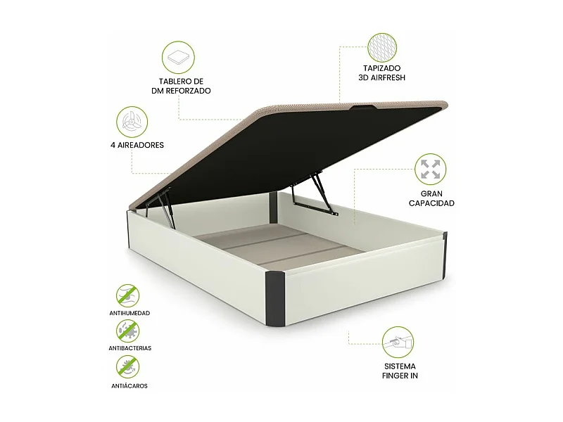 Canapé Luxury 3D Blanco - Grafito