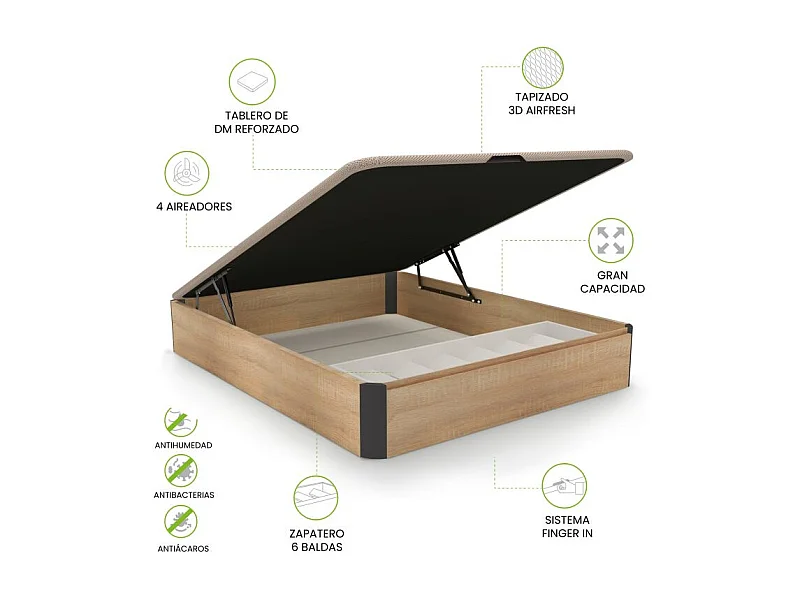 Canapé Luxury Plus 3D Roble - Grafito