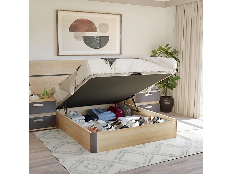 Canapé Luxury Plus 3D Roble - Grafito