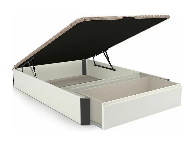 Canapé 135x190 Luxury Max 3D Blanco - Grafito Blanco - Grafito