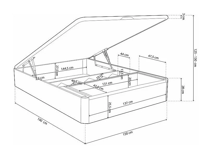 Canapé Luxury S-Max 3D Roble - Grafito